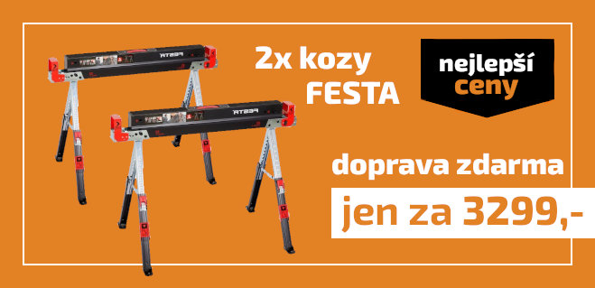 2x skládací kozy FESTA za výhodnou cenu